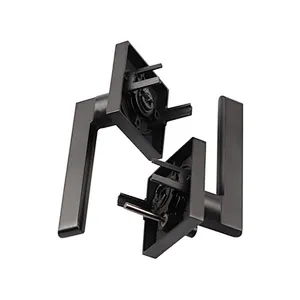 Modern simple handle American style three pole privacy bathroom passage tubular door lock