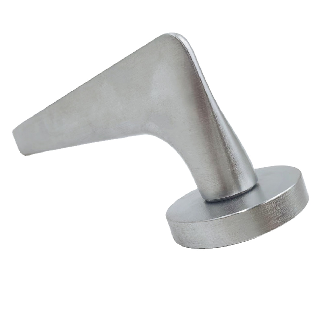 Factory price modern interior cheap satin Nickel aluminum wood door levers handle type with lock used in hotel home and bedroom