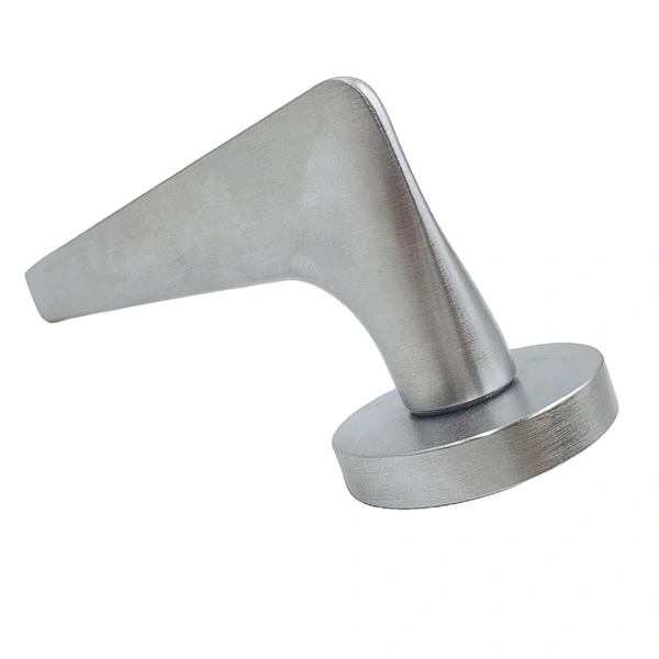 Factory price modern interior cheap satin Nickel aluminum wood door levers handle type with lock used in hotel home and bedroom