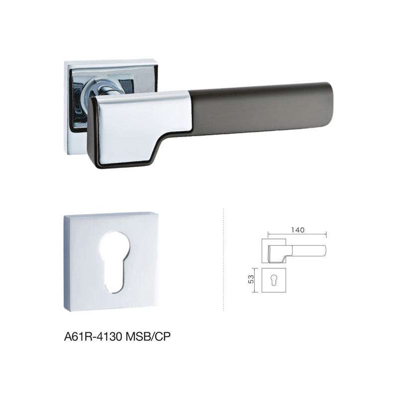High level wood door handle lock,personalized design modern interior door handle set