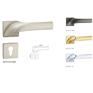 Villa design wooden door handle lock