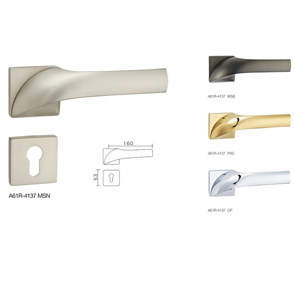 Villa design wooden door handle lock