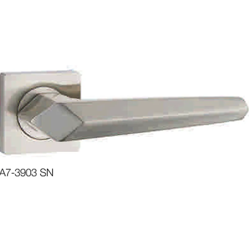 Privacy security wooden door models zinc door handle