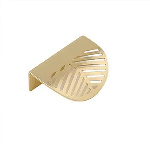 zinc alloy Modern unique design Chinese style classical gold  wardrobe handle