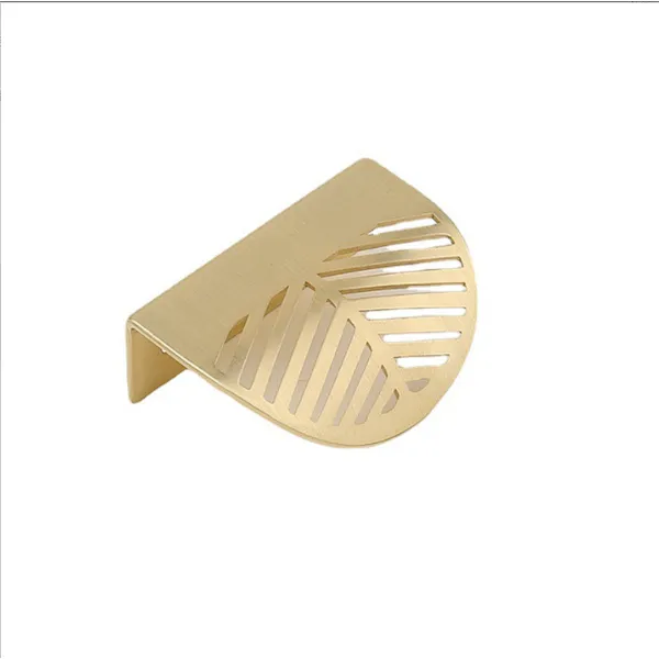zinc alloy Modern unique design Chinese style classical gold  wardrobe handle