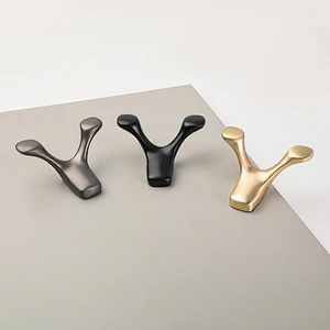Ollie Design Hardware Zinc Alloy Decorative Wall Mounted Metal Door Hanger Clothes Coat Rack Wall Hooks