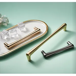 Top Rated black Zamak cabinet handle pulls with Knobs For  Interior door Kitchen Cabinet