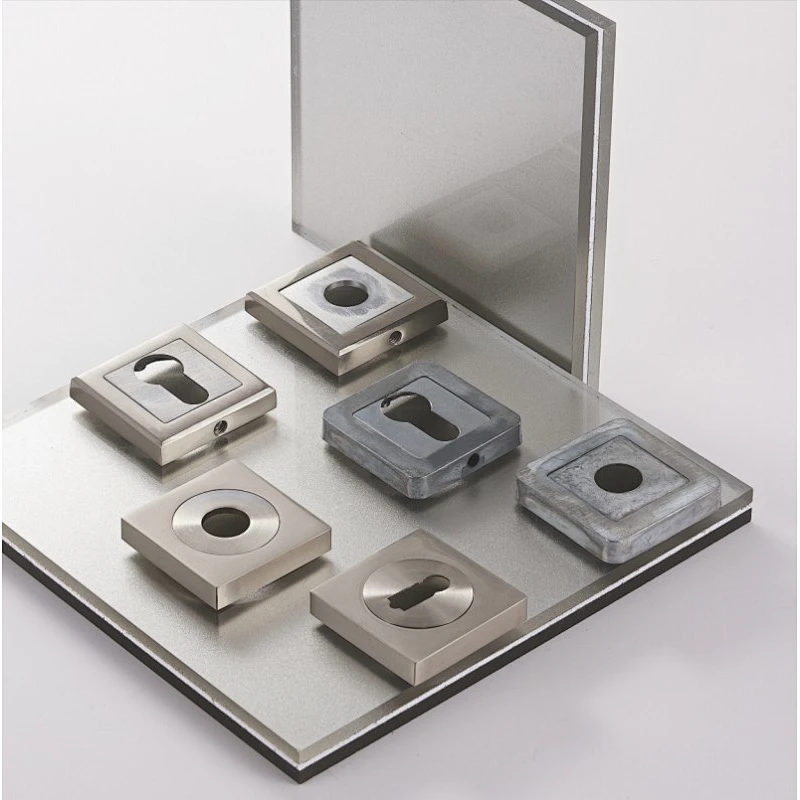 zinc alloy door handle accessory rosette for door locks showing stand