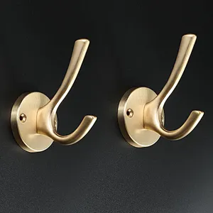 Ollie Custom OEM Zinc Alloy Hooks Coat hooks Hanging Double Coat Hook For Hanger