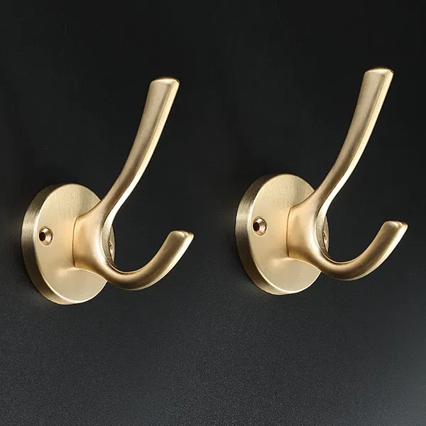 Ollie Custom OEM Zinc Alloy Hooks Coat hooks Hanging Double Coat Hook For Hanger