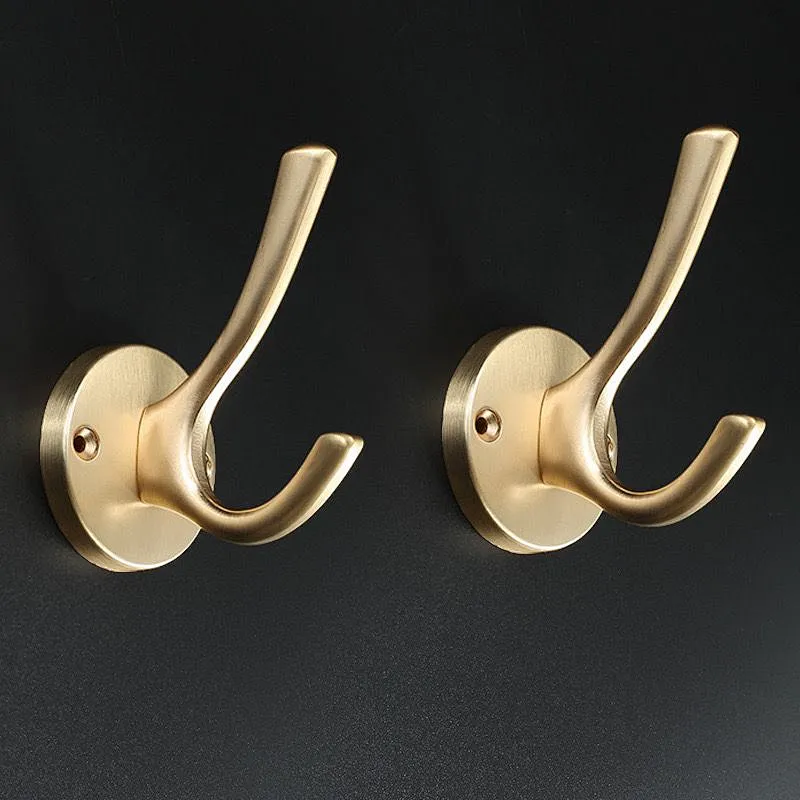 Ollie Custom OEM Zinc Alloy Hooks Coat hooks Hanging Double Coat Hook For Hanger