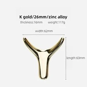 Black metal Horn hook cabinet wardrobe Nordic zinc alloy hardware home decoration multi-function hook