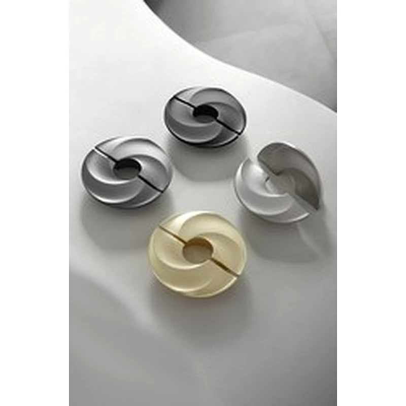 High quality zinc alloy Modern unique design gold black handle Nordic cabinet drawer wardrobe handle