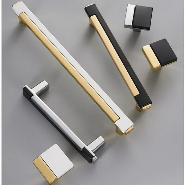zinc alloy kitchen cabinet handle Nordic pull knobs dresser drawer door knobs