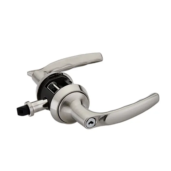 Simple design door handle and locks integrated quick install lock