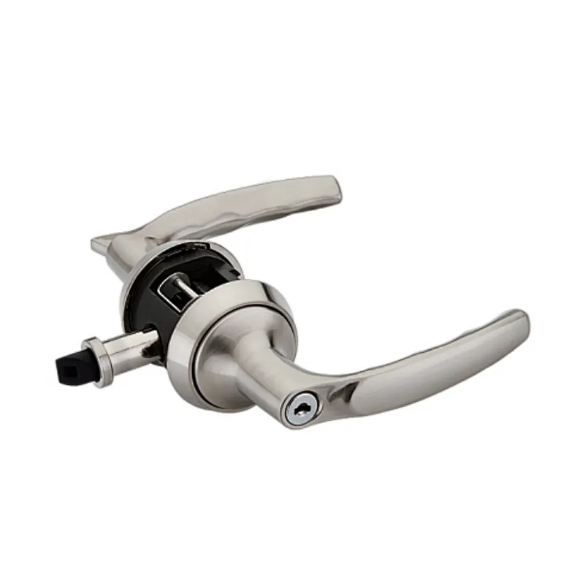 Simple design door handle and locks integrated quick install lock