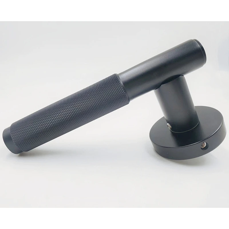 Popular Black  Knurled lever handle door locks