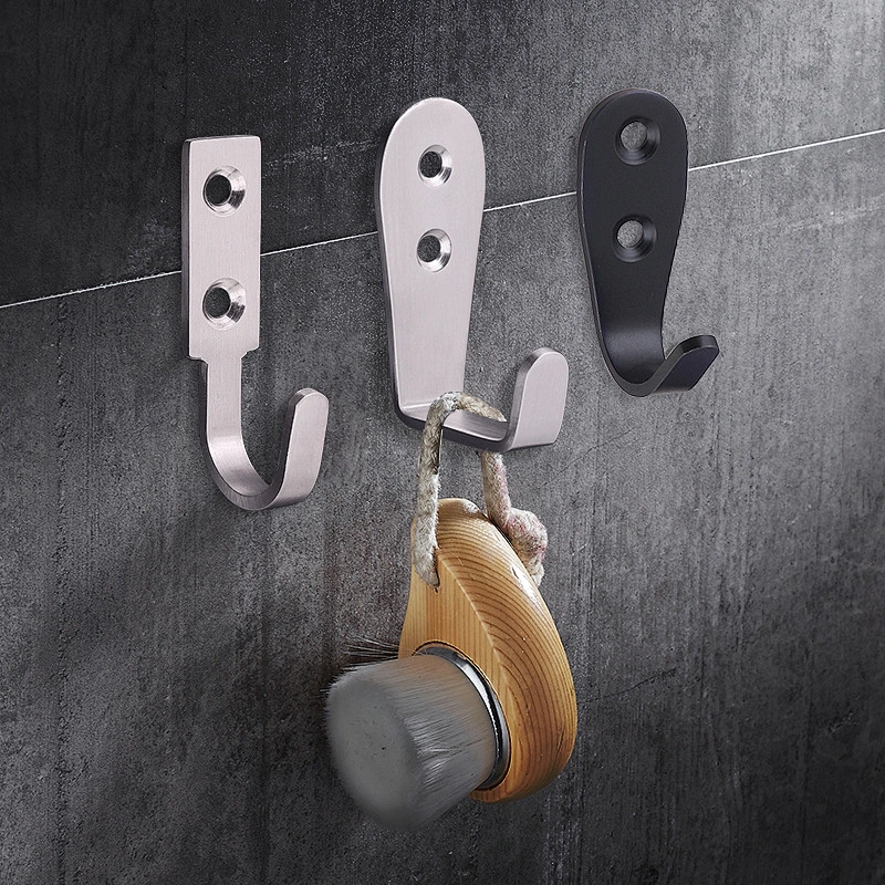 Ollie Unique Design Wholesale Single Hook Zinc Alloy Hole Coat Hook European Style Hook For Wall