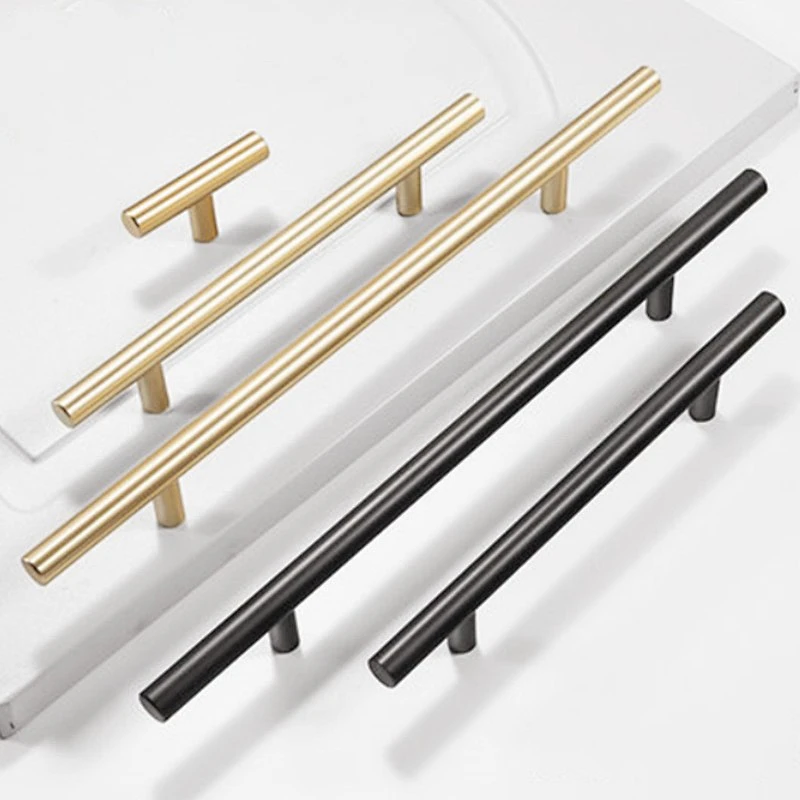 pull knobs kitchen cabinet handle T bar handle aluminium cabinet profile handle dresser drawer door knobs