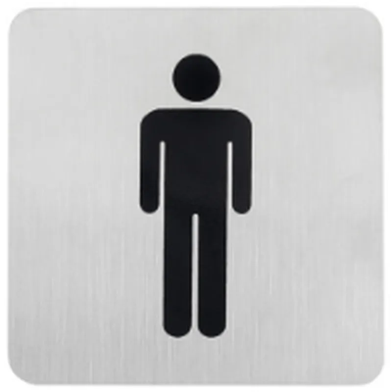 Toilet Stainless steel letter A B C D code house Big Modern outdoor  SS push door plate sign plate