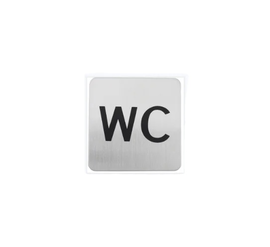Toilet Stainless steel letter A B C D code house Big Modern outdoor  SS push door plate sign plate