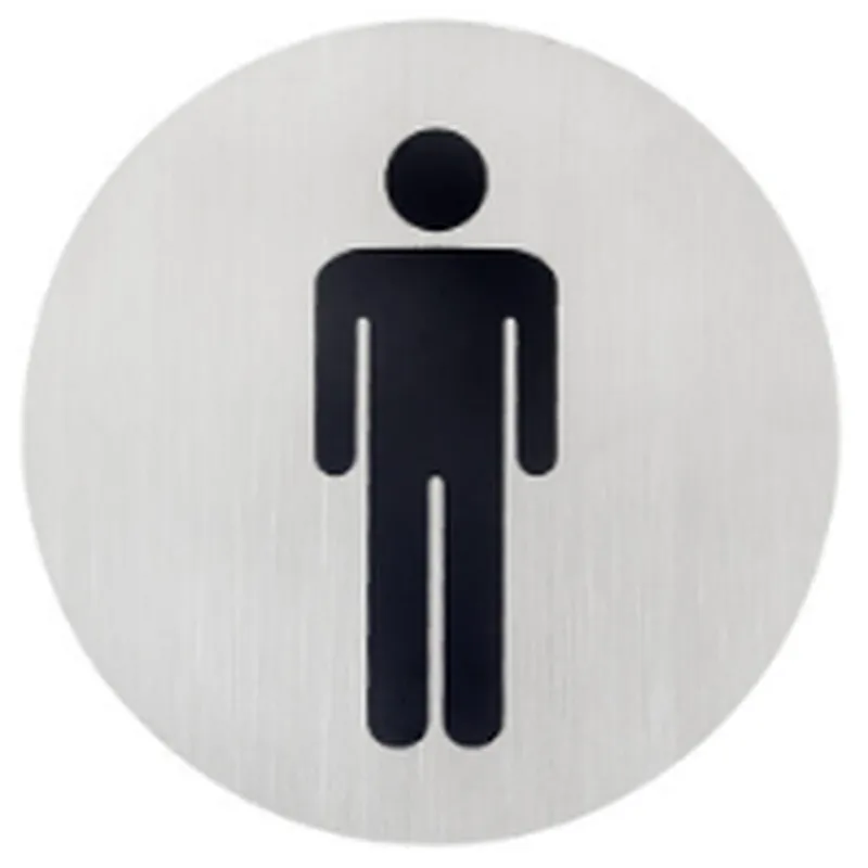 Toilet Stainless steel letter A B C D code house Big Modern outdoor  SS push door plate sign plate