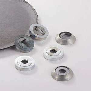 zinc alloy door handle accessory rosette for door locks showing stand