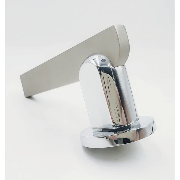 Manija redonda de alta calidad en el dormitorio de roseta palanca de metal interna tirar de madera de la puerta de la puerta de zinc de madera.