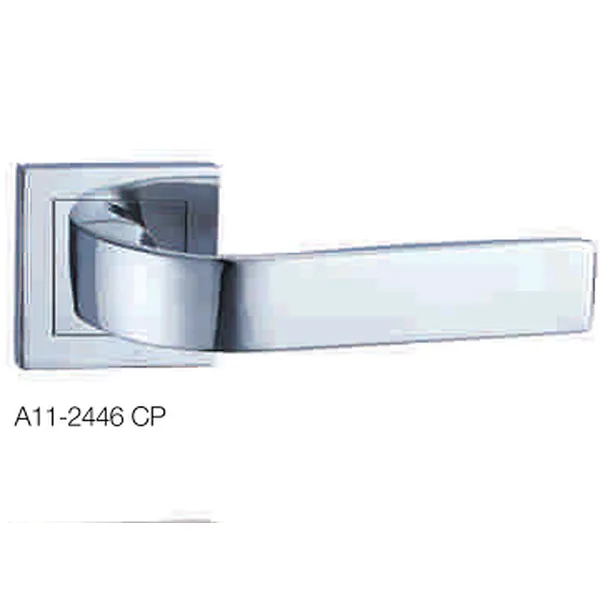 Privacy security wooden door models zinc door handle