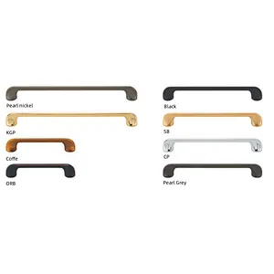 Ollie Light Luxury Quality Kitchen Cabinet Zinc Alloy Furniture Handle Pull For Bedroom or Kitchen