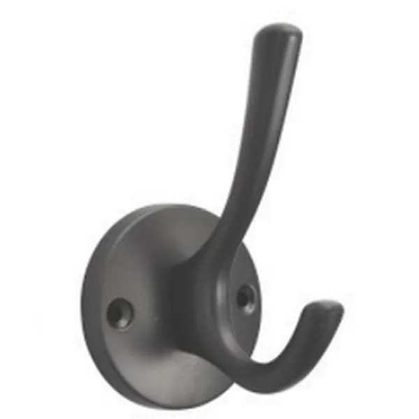 Ollie Custom OEM Zinc Alloy Hooks Coat hooks Hanging Double Coat Hook For Hanger