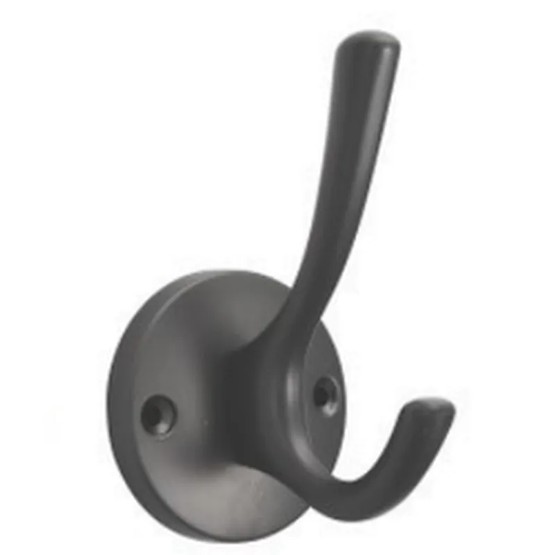 Ollie Custom OEM Zinc Alloy Hooks Coat hooks Hanging Double Coat Hook For Hanger