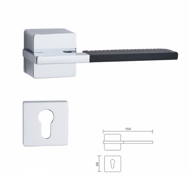 Russian market 2022 new products design high quality interior door handle on rosette