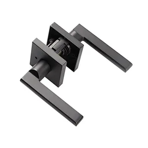 Modern simple handle American style three pole privacy bathroom passage tubular door lock
