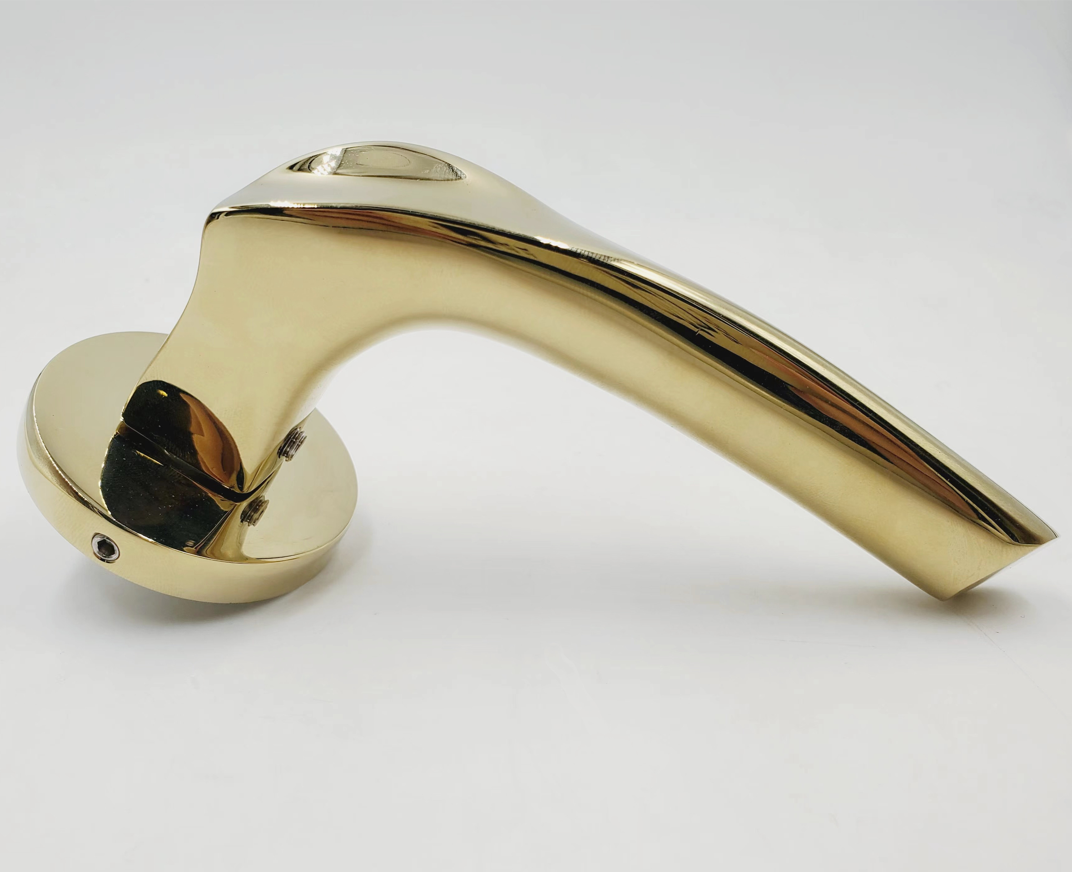 Zinc Alloy Modern Brushed Nickel Lever Door Handles Interior