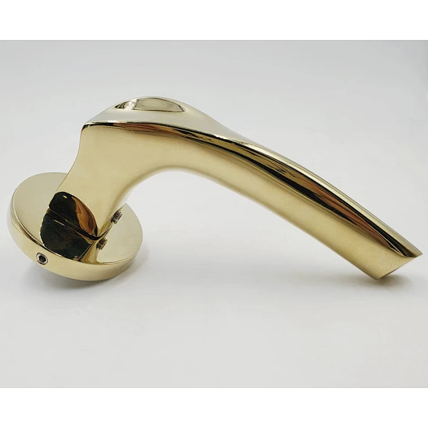Zinc Alloy Modern Brushed Nickel Lever Door Handles Interior