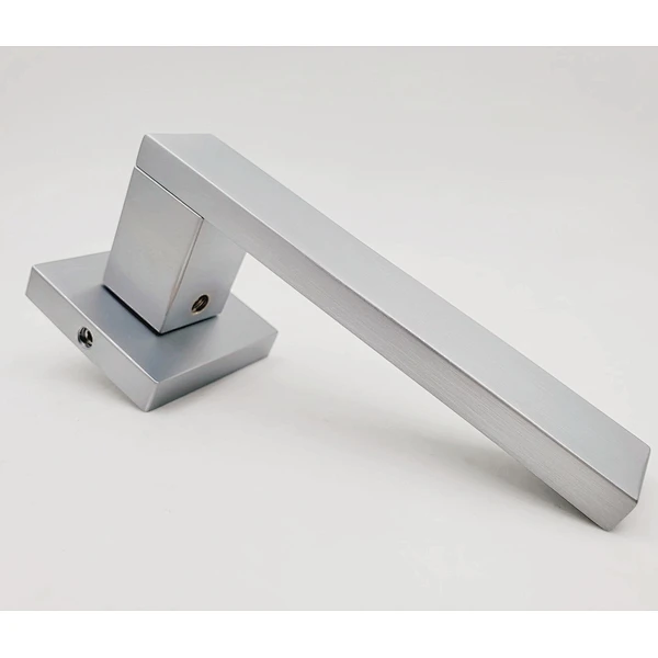 Two parts design special pattern door handle square lever round rosset furniture hardware