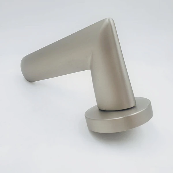 zinc alloy handle newest round rose ROSE LEVER  handle lock wooden door handle