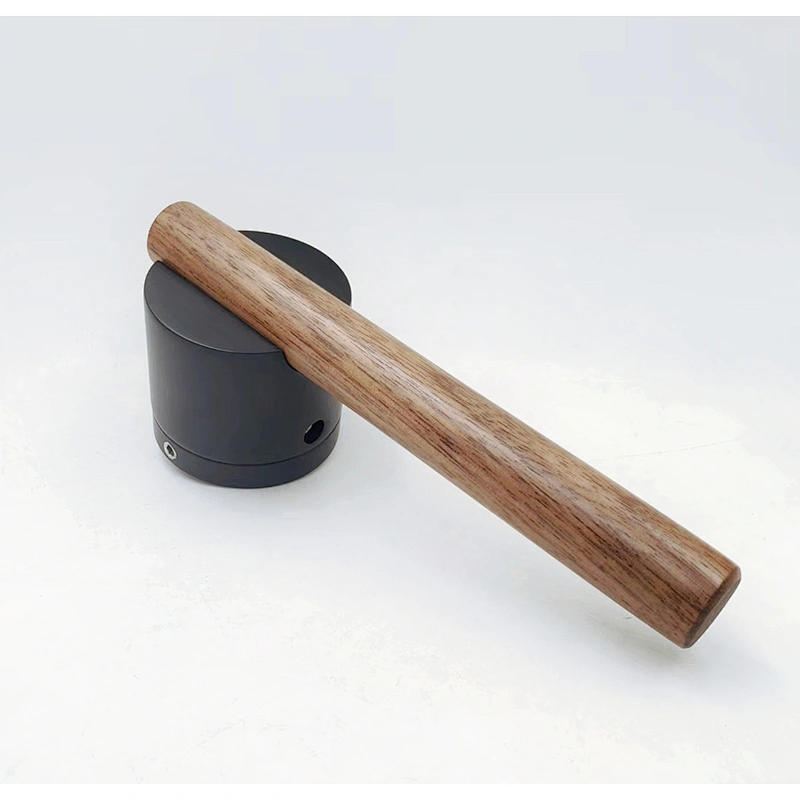 Heavy type real wood handle aluminum zinc lock nature color smelly inner door handle