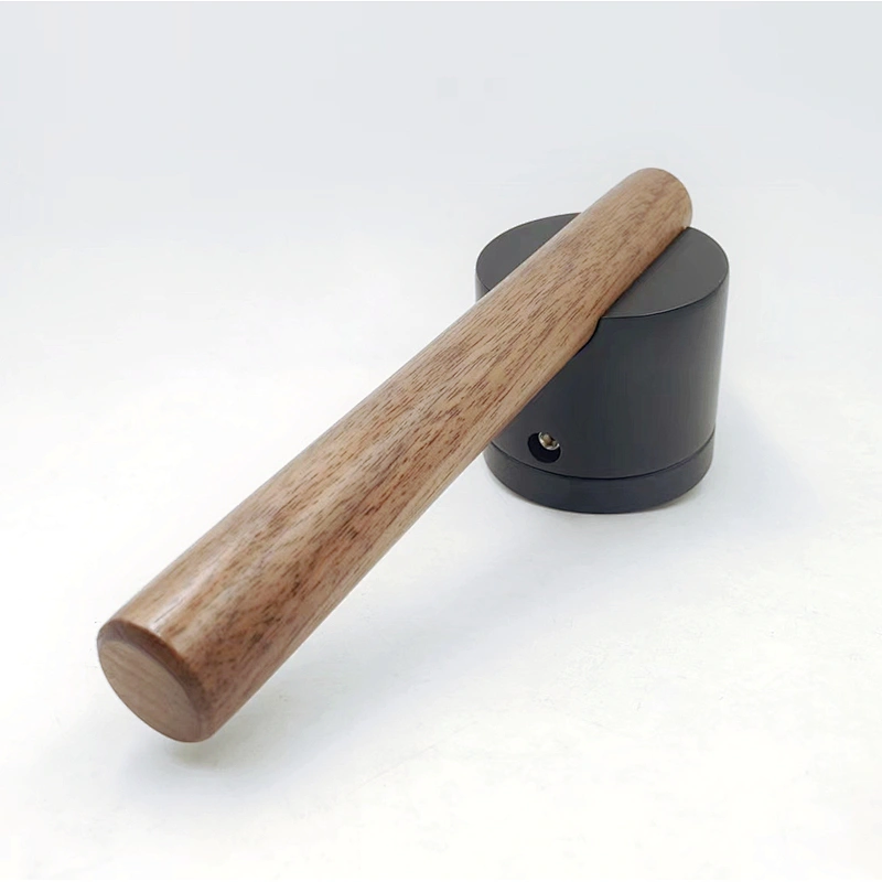 Heavy type real wood handle aluminum zinc lock nature color smelly inner door handle