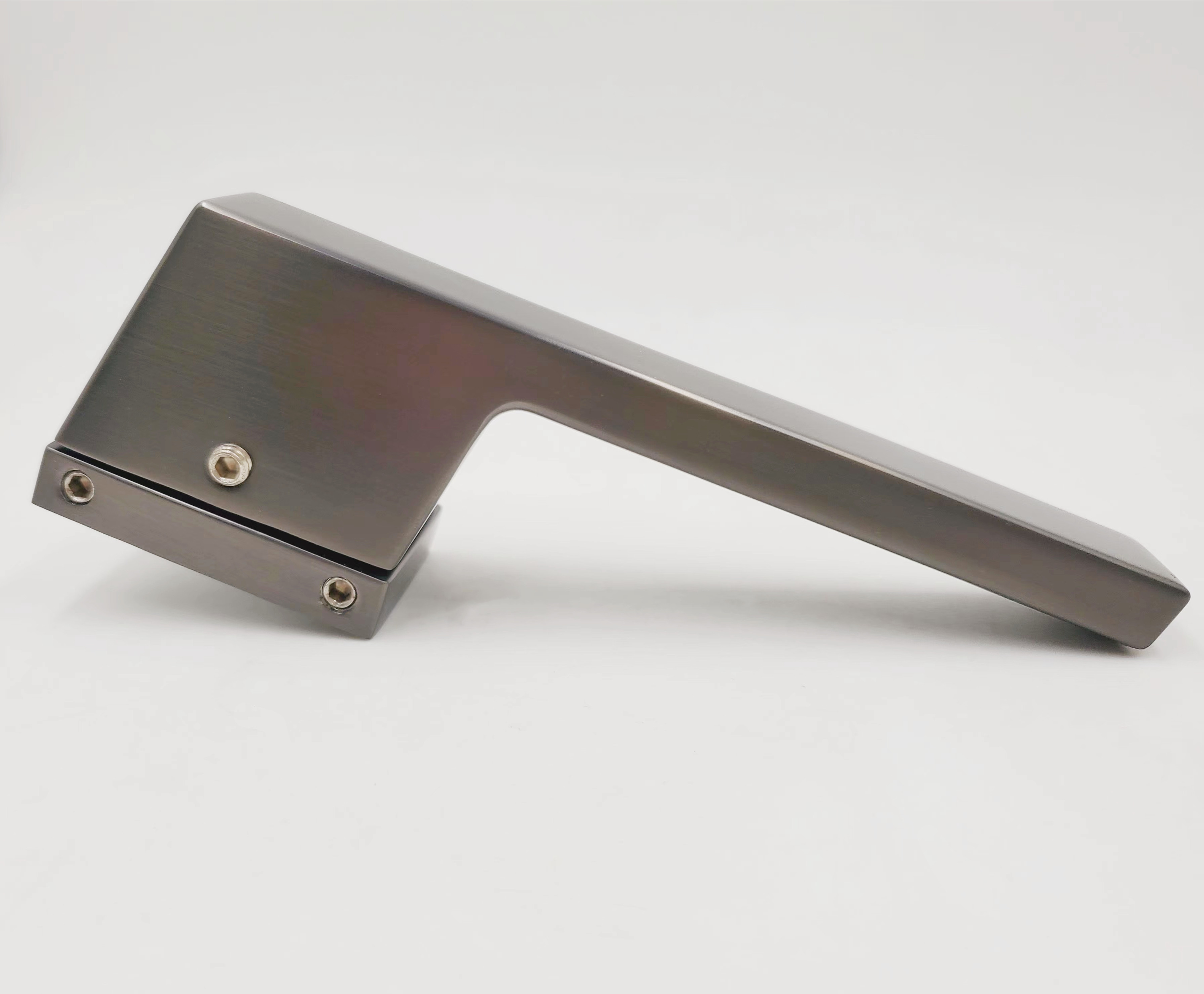 Supply all kinds of entrance door handle,fire rate door handle aluminum Satin finish interior door handle