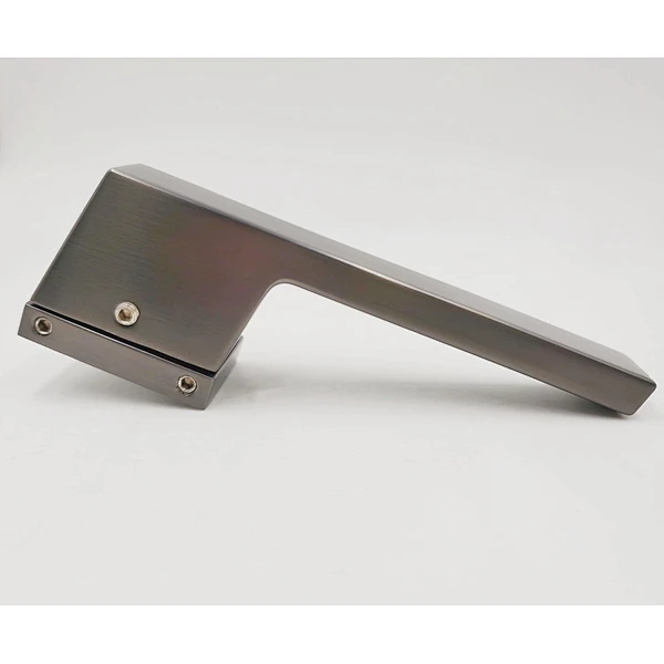 Supply all kinds of entrance door handle,fire rate door handle aluminum Satin finish interior door handle