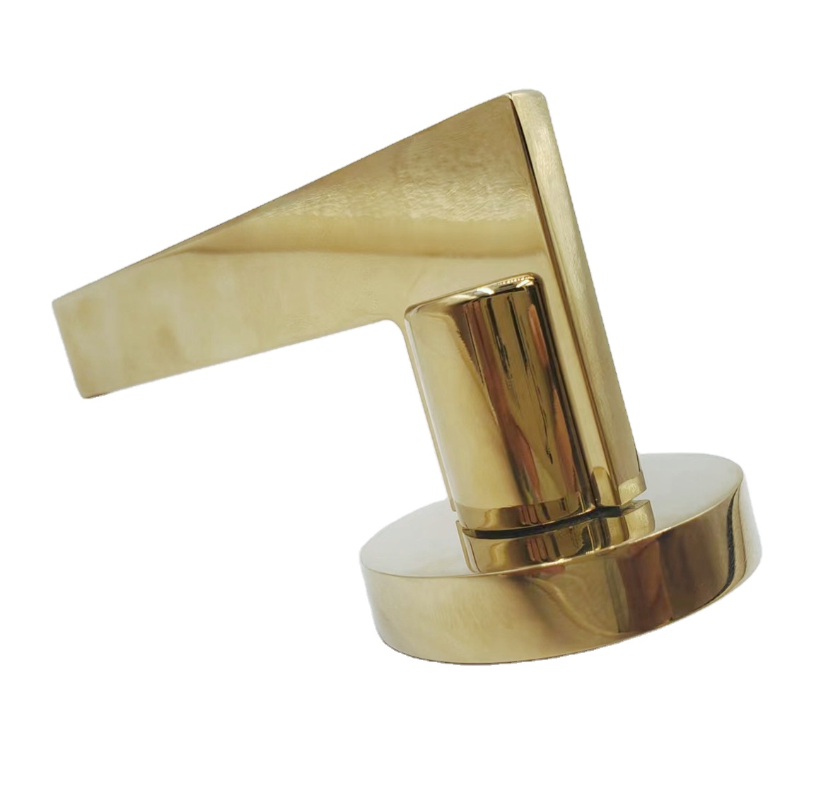Luxury modern front inside interior main square golden heavy duty entrance door handle lever lock
