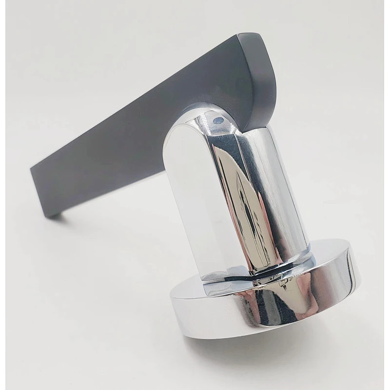 Modern Square Passage Door Lever Polished zinc alloy finish house lock metal door handle for sale