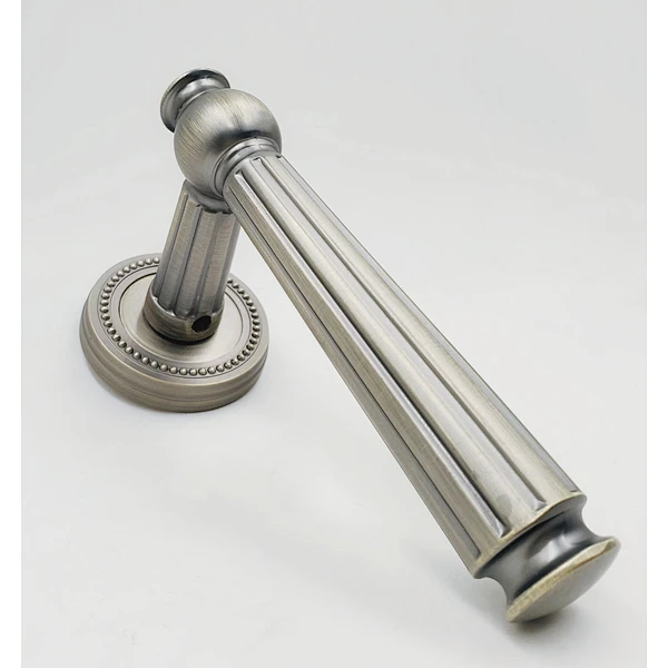 Modern Square Passage Door Lever Set with Contemporary Square Rosette Simple Door Lever Handle