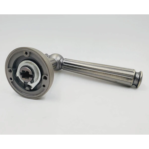 Modern Square Passage Door Lever Set with Contemporary Square Rosette Simple Door Lever Handle
