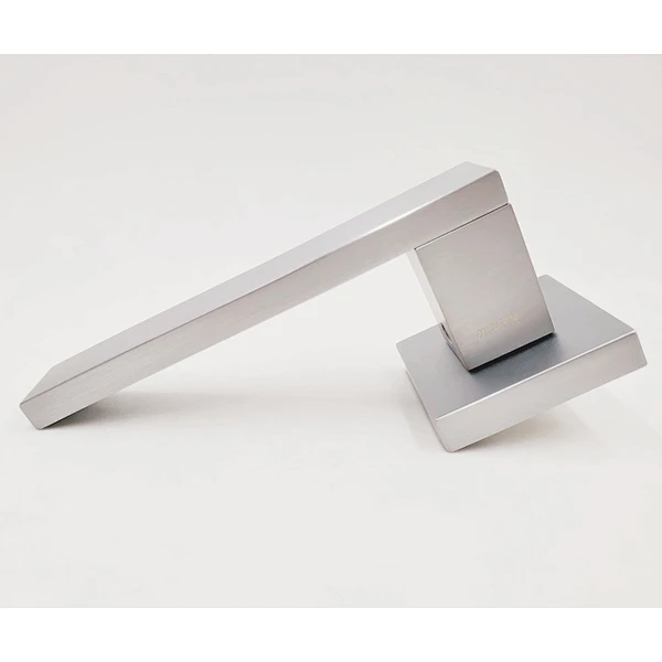 Two parts design special pattern door handle square lever round rosset furniture hardware