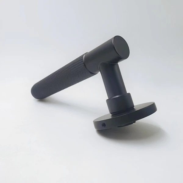 Steel iron material door handle lock bath room wooden passage  door handle plate lock