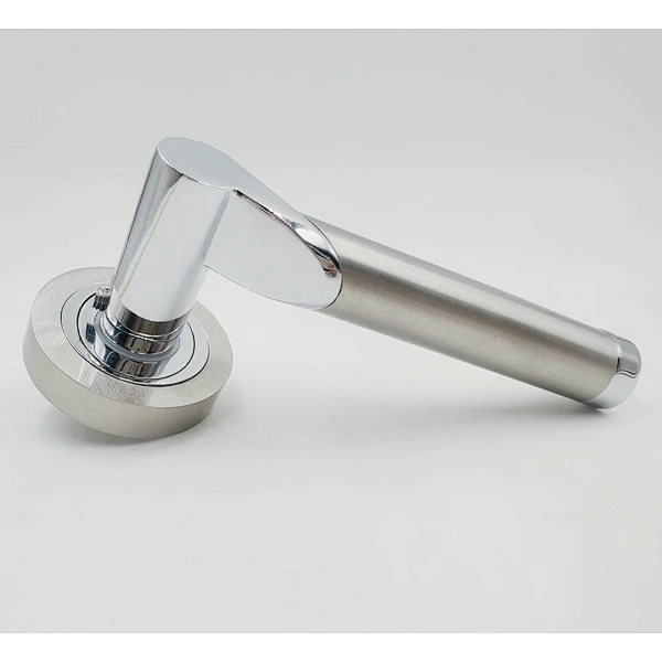 Euro designer aluminum Passage Door Lever Polished zinc alloy finish house lock metal door handle for sale