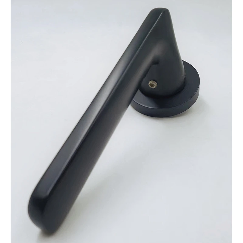 Aluminum Style Matt Antique Brass Lever Door Handle for Projects office building